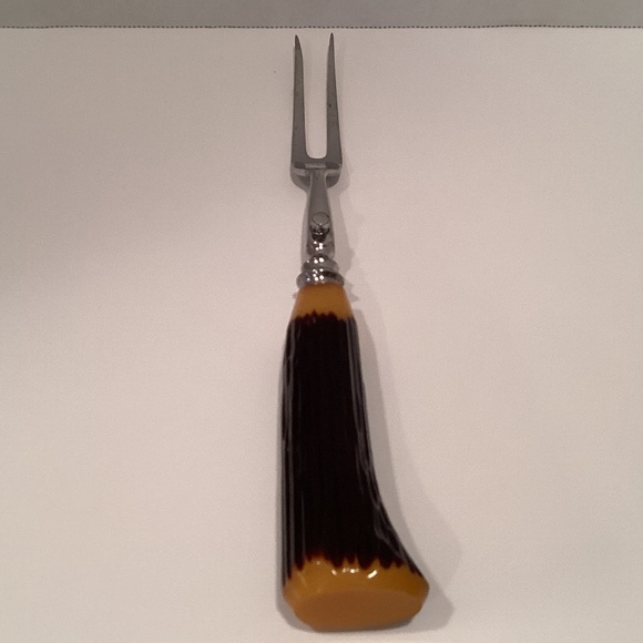 Vintage Bernard Bakelite Serving Fork Sheffield England - Picture 1 of 7